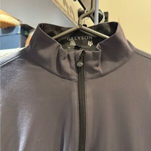 Greyson Charcoal Half-Zip Top